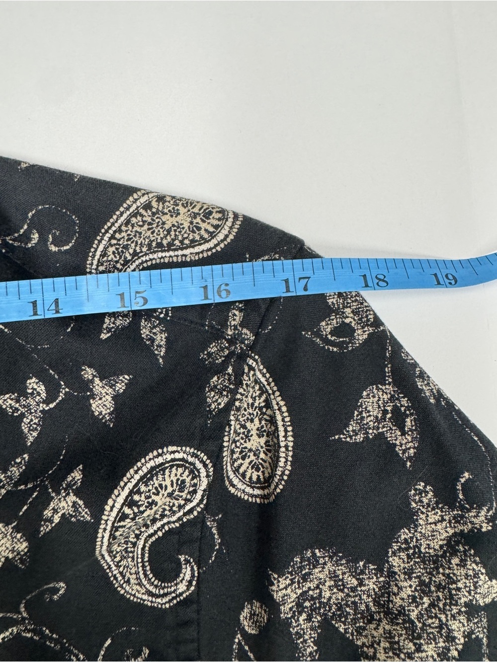 Vintage Bit & Bridle Short-Sleeve Paisley Horse Print Button-Down Shirt - Picture 6 of 8